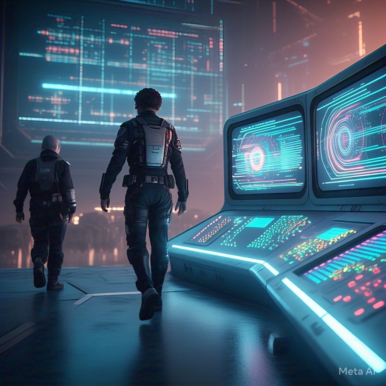 Entrepreneur walking away from an automated AI system, symbolizing freedom and smart business automation.