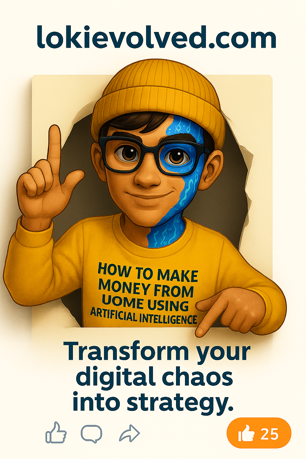 Woman using artificial intelligence tools at home with floating screens in a futuristic style